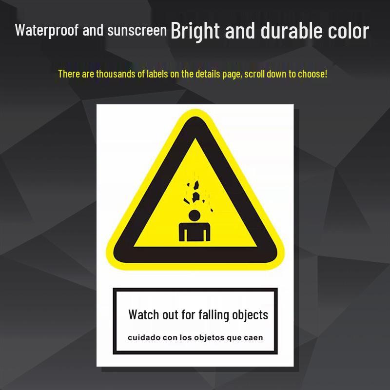 Reflective Aluminum Safety Sign: Electric Shock & No Smoking Warning