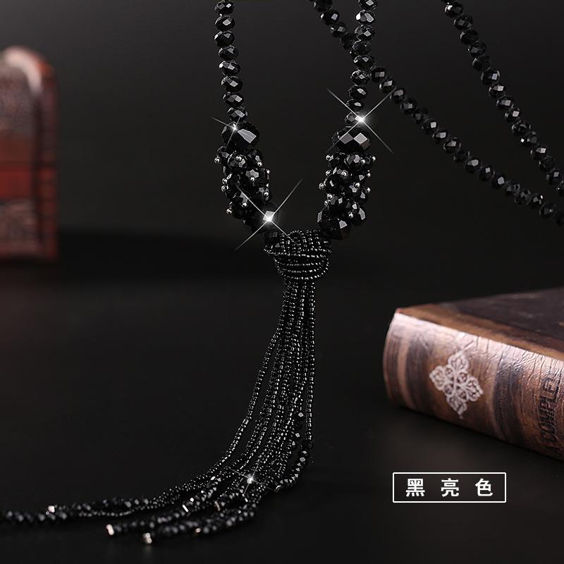 Suijue 2016 Spring And Summer, Long Fringed Sweater Chain, Austrian Crystal Beaded Necklace For Women