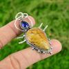 Natural Picture Jasper Gemstone Pendant 925 Sterling Silver Jewelry For Girls