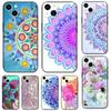 Colorful Floral Flower Phone Case for Iphone 14 5s 2020se 6 6s 7 8 Plus X 10 XR XS 11 12 13 Mini Pro MAX Black Tpu Back Cover