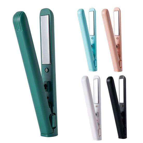 Портативный USB-выпрямитель для волос, быстрый нагрев, электрические щипцы для завивки, прямые вьющиеся волосы, челка, мини-щипцы для завивки, дорожный инструмент для укладки волос для женщин
