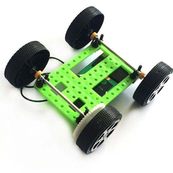 DIY Assembly Solar Panel Energy Mini Car Vehicle Racer Model Kids Education Toy