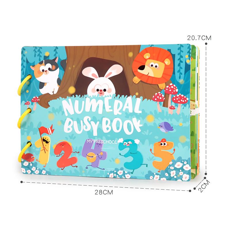 Handmade Educational Quiet Book for Early Childhood Development - Baby Sticker Activity