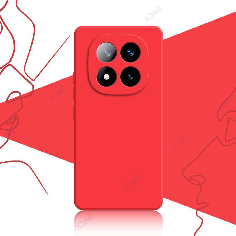 Чехлы для телефонов Redmi Note 14 Pro Plus 5G Мягкий квадратный жидкий силиконовый чехол-накладка RedmiNote14ProPlus Anti-fall Coque Bag