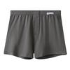 Men Boxer Underwear Open Design Button Placket Mid-rise Elastic Waistband Shorts Briefs Solid Color Loose Fit Underwear
