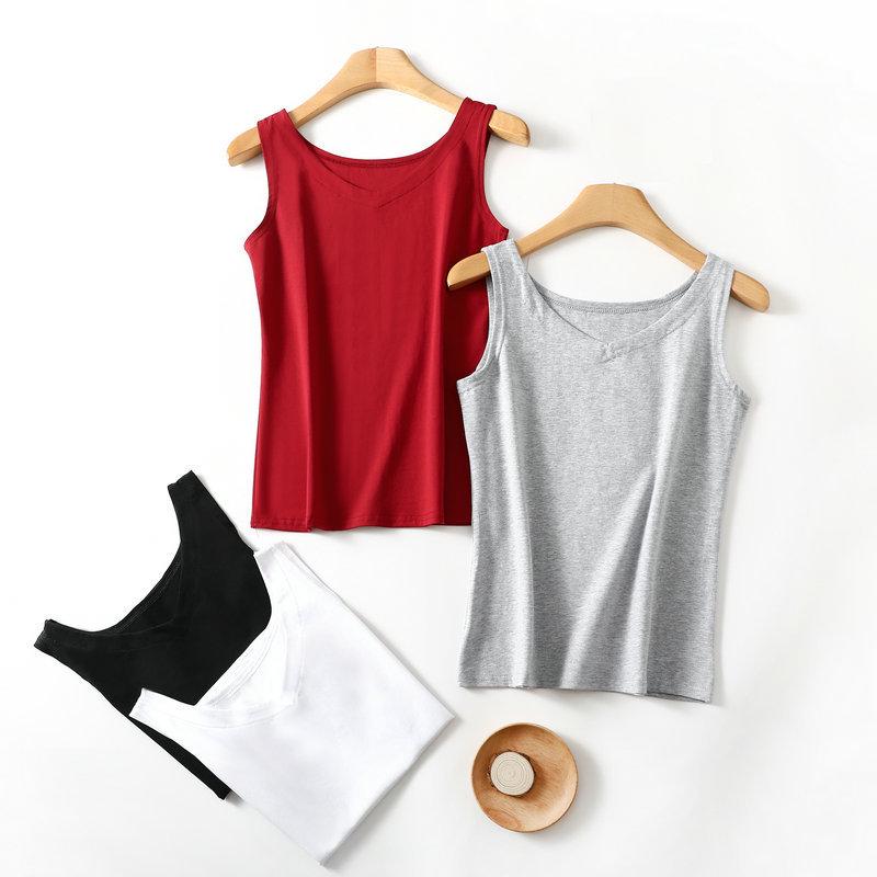 2023 Summer Women's Sleeveless Modal V-Neck Tank Top