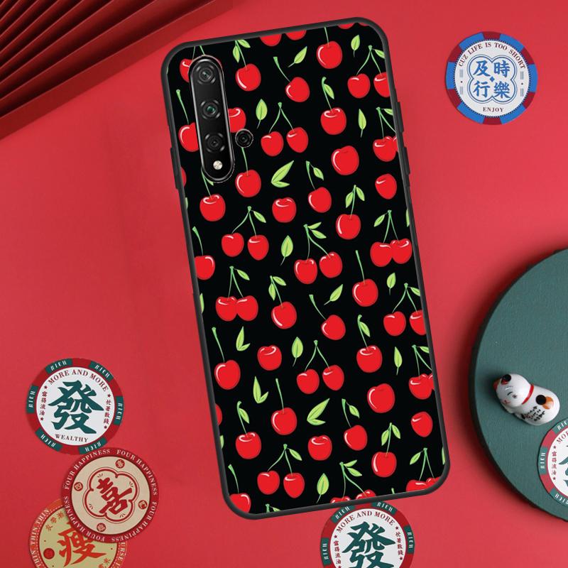 Чехол Food Fruit Red Cherry для Huawei Nova 12s 7i 8i 11i 12i Y73 Y70 Y90 Y60 Y72 Y61 Y91 9 10 SE P30 Pro P40 Lite