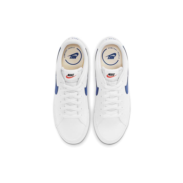 Nike Мужские кроссовки Court Legacy White Game Royal черные CU4150-101