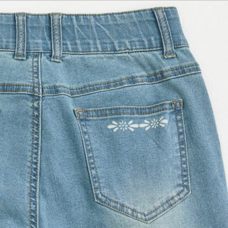Bang Bang Women S Summer Lycra Semi Bootcut jeanS Sky
