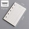 In-Stock A8 M5 Planner Refillable Loose-Leaf Inner Pages: Grid, Blank, Vertical Line, Weekly Plan, One Page Per Day, Punch-In Style.