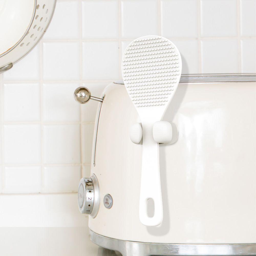 Utensil Rice Cooker Organizer Rice Scoop Holder Storage Silicone Rack