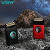 VGR V-377 Мини-триммер для стрижки волос Металлический корпус Машинка для стрижки волос Умный цифровой дисплей Бритва Профессиональная роторная электрическая машинка Безопасная и дружелюбная к коже