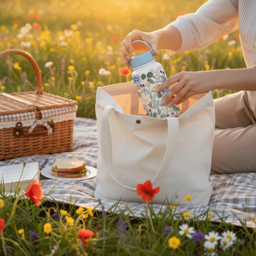 1 л Изолированная бутылка для воды Портативная Цветочная Термокружка Посуда для напитков Уличная Изолированная кружка Бытовая
