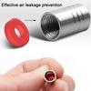 AABBA1 4Pcs Metal Car Wheel Tire Valve Caps Air Stem Covers For Volvo Rdesign Polestar AWD V50 S60 XC60 S40 XC40 XC90 V60 S80 S90 V90