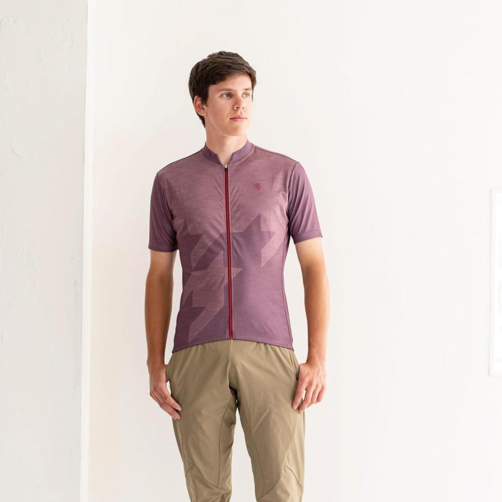 Kapelmuur Short Sleeve Cycling Houndstooth Size XS Jersey, Print, Red,