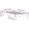 Solid Wood Bed without Mattress White 100 x 200 cm Pine Wood