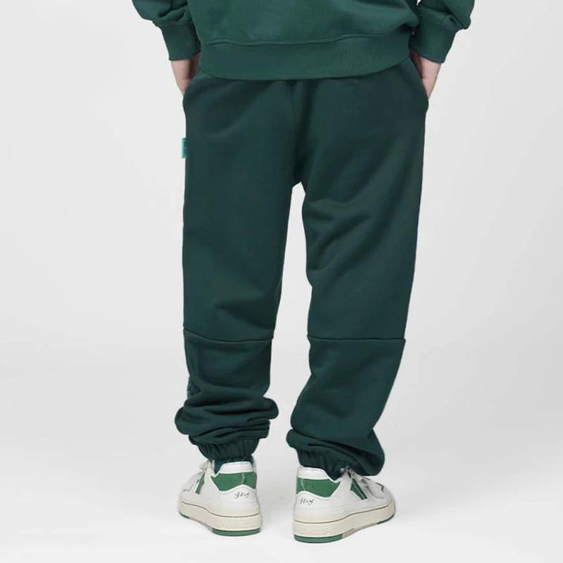 Li-Ning Badfive Basketball Series Sichuan Print Drawstring Knit Sports Pants Men Bottoms Pine-Green AKLRG21-1