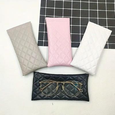 Стильный и простой чехол для очков из ПУ кожи, водонепроницаемый и устойчивый к давлению, портативный чехол для солнцезащитных очков, сумка для хранения очков