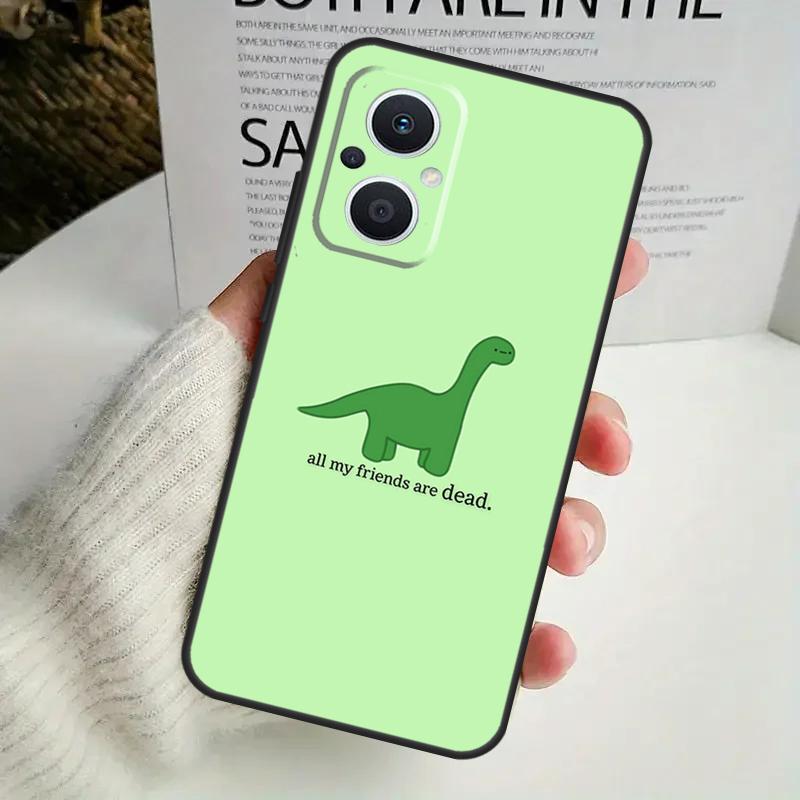Dinosaur Pattern Case For OPPO Reno 11F 10 Pro 4 5 6 7 8 Lite 4Z 5Z 8T OPPO Find X6 X5 Pro X2 X3 Neo Cover