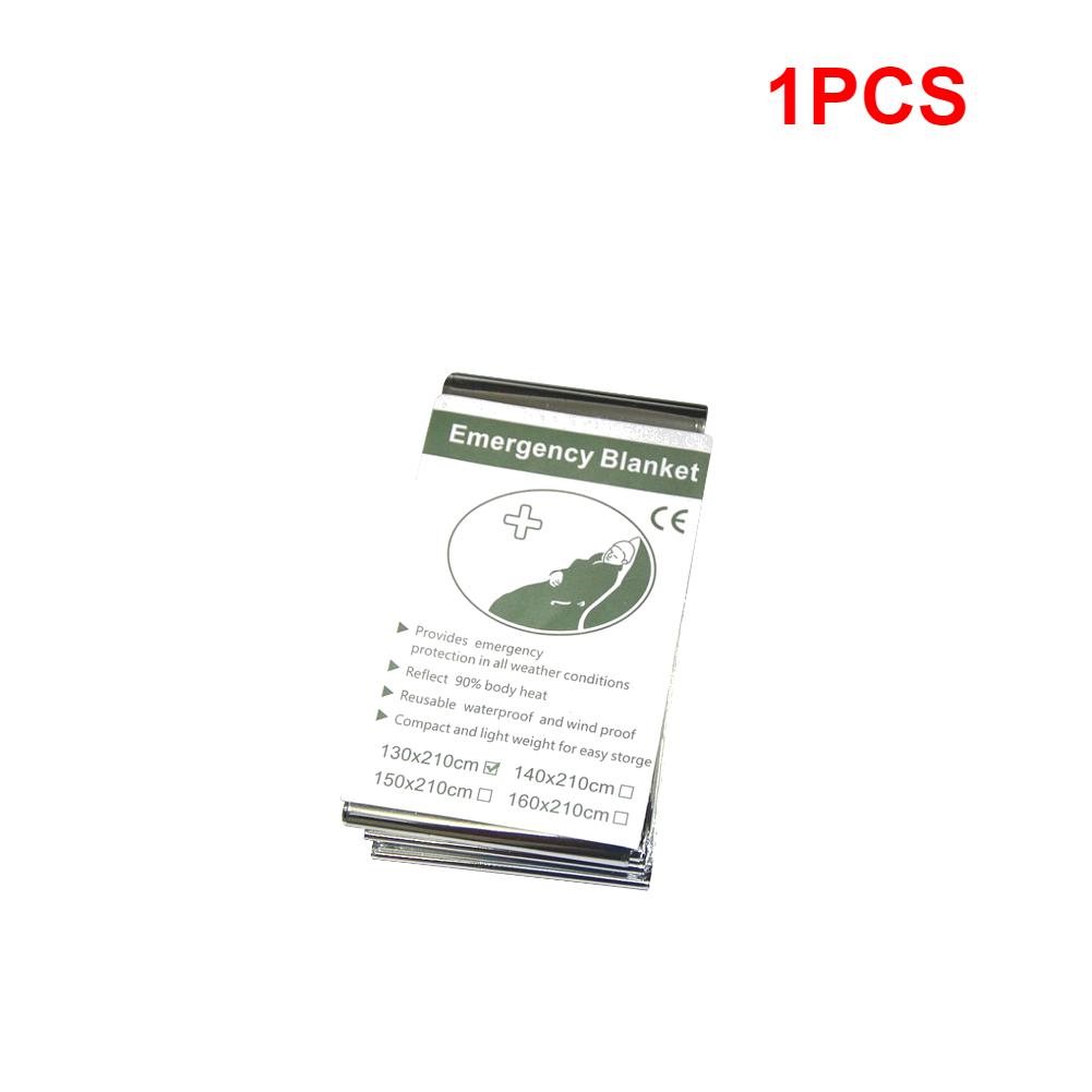 1-10 шт. Аварийное термоодеяло, одеяло для первой помощи, серебристая фольгированная одеяло для выживания, набор для выживания "Космическое одеяло" для улицы
