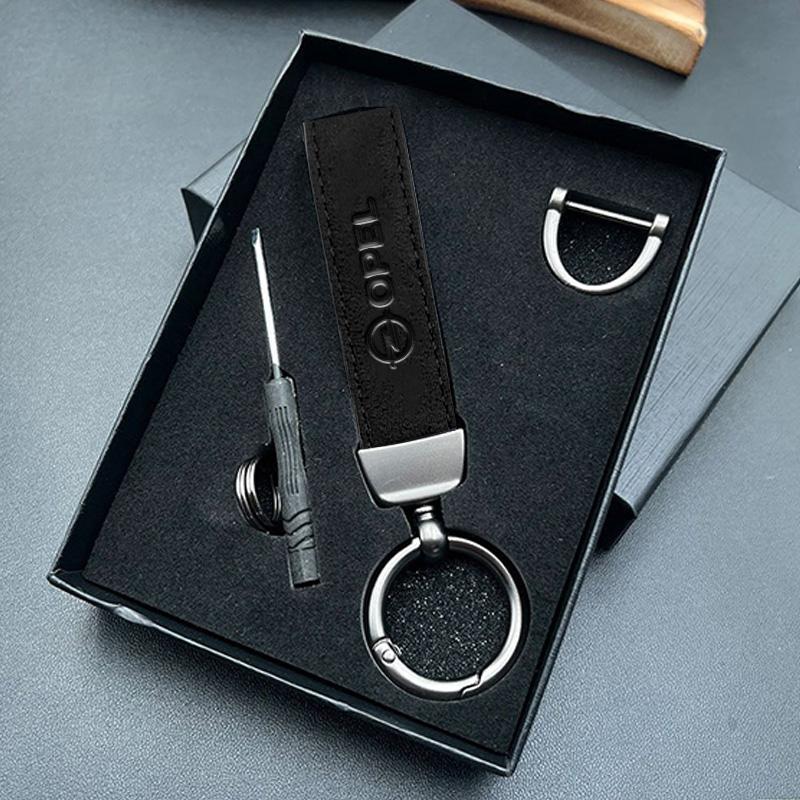 3D Emblem Leather Car Styling Keychain Buckle Key Chain Ring Gift For Opel OPC Astra Insignia Corsa Zafira Meriva Mokka Vivaro
