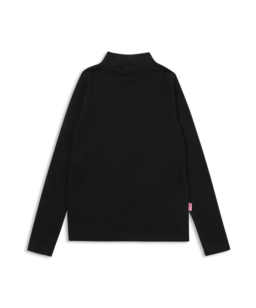 MACKY Half-Neck Layer T-Shirt Black
