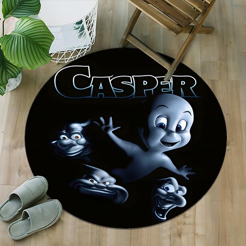 1pc Casper1 Carpet, Round Rug, Comfortable, Suitable for Entryways, Living Rooms, Office, And Bedrooms, Christmas Decoration
