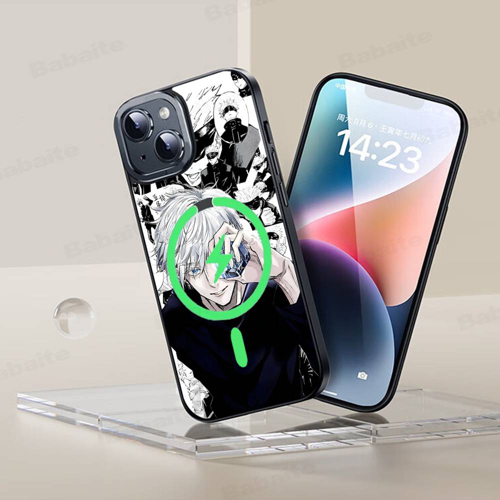 Jujutsu Kaisen Сатору Годжо Комиксы Для Magsafe Магнитный Чехол Для Телефона Для IPhone 17 16 15 14 Plus 13 12 11 Pro Max Air Cover