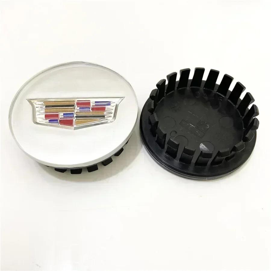 67mm Car Wheel Center Hub Cap Rim Cover Stickers for Cadillac CT5 STS XLR CT4 GT4 SLS SLR XT6 Escalade XT4 XT5 SRX XTS ELR BLS