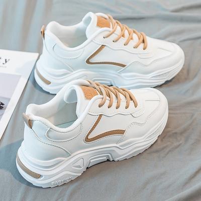 Женская обувь универсальная весна 2025 года, новые повседневные кроссовки для бега на толстой подошве для студентов, спортивная обувь