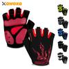 Велоперчатки Дышащие Велосипедные Перчатки, Гелевые Подушечки 5 мм, Перчатки для Горного Велосипеда, Нескользящие Перчатки для Шоссейного и MTB Велоспорта для Тренировок и Спорта