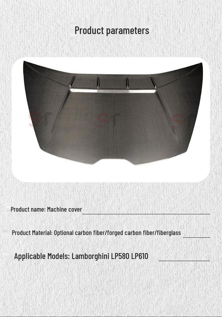 Lamborghini LP580/LP610 Carbon Fiber Engine Hood Kit