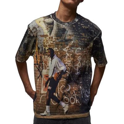 Мужская футболка с коротким рукавом и круглым вырезом из воздушного трикотажа HQ9007-045