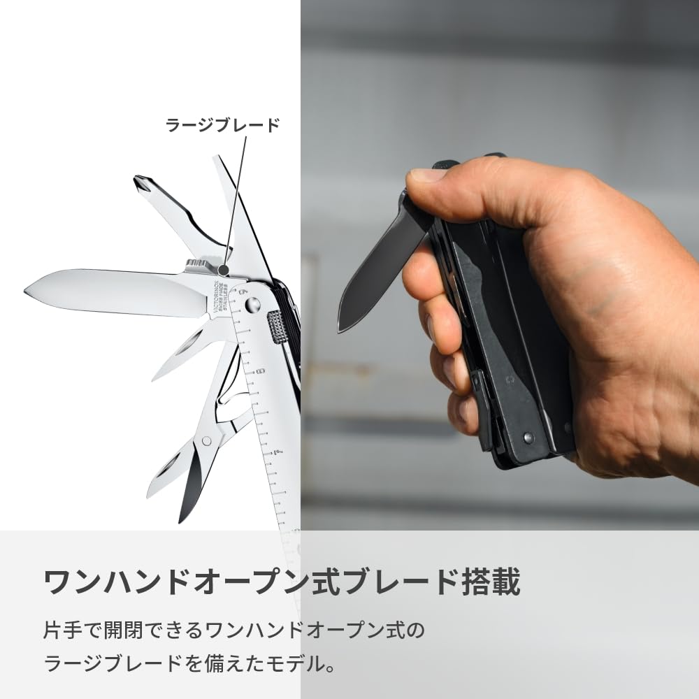 VICTORINOX Swiss Tool MX Silver с нейлоновым чехлом, швейцарский армейский нож, многофункциональный нож, плоскогубцы, швейцарский мультитул с 26 функциями и фиксатором []