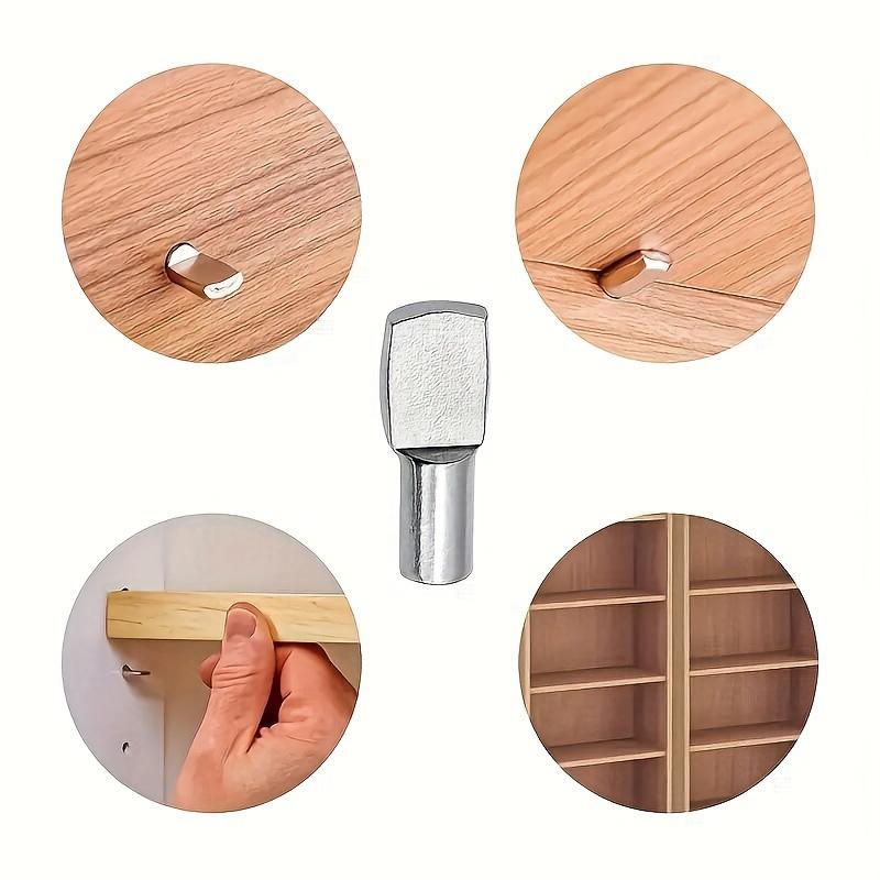 20/50 шт. Полочные штифты, 5 мм, ложкообразной формы, никелированные, опорные штифты для полок, штифты для книжной полки