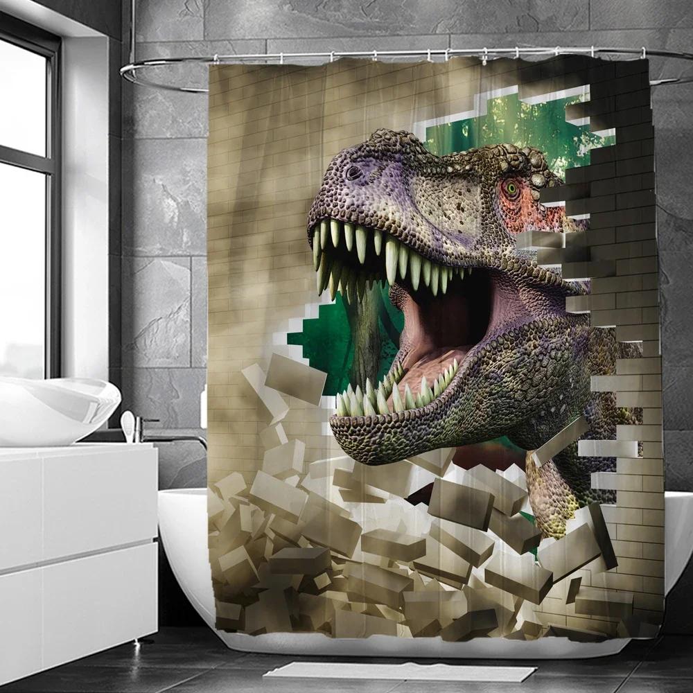 Wildlife Safari Shower Curtain: Bold, Nature-Inspired Bathroom Decor for Dramatic, Adventurous Ambiance and Exotic Charm