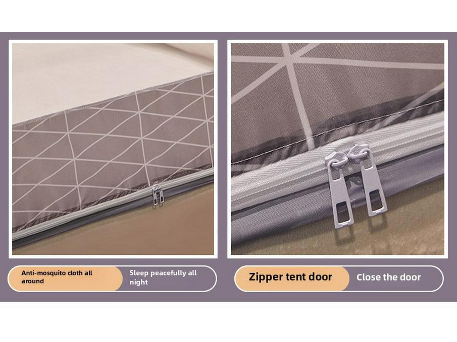 Монгольская юрта, палатка-москитная сетка - Складная, без установки, москитная для двухъярусной кровати в общежитии с тремя входами