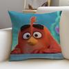 Fun AAngry BirdsS Cushion Cover Breathable and skinfriendly linen pillowcase square removable and washable cushion