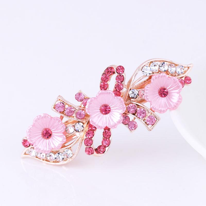 1 шт корейские женские стразы кристалл жемчуг пружинные заколки для волос модная заколка ADM