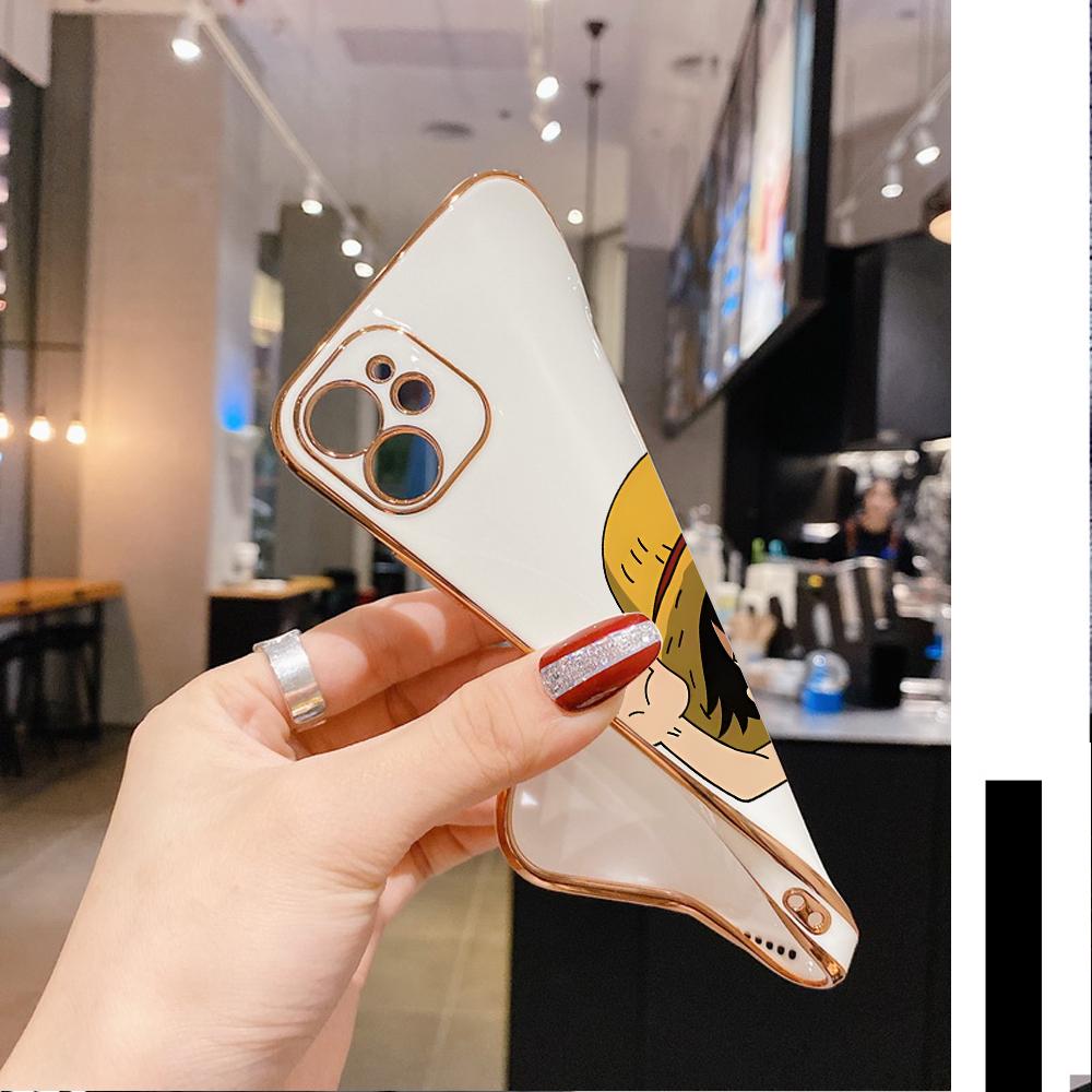 One Piece Straw Hat Luffy Case for iPhone 11 12 13 14 15 Pro Max Phone Cover for Samsung Galaxy A51 A12 A32 A52 Xiaomi Redmi 10 10C Casing