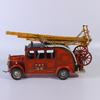 Винтажная модель пожарной машины с лестницей Кованое железо Украшение Общежитие Гостиная
