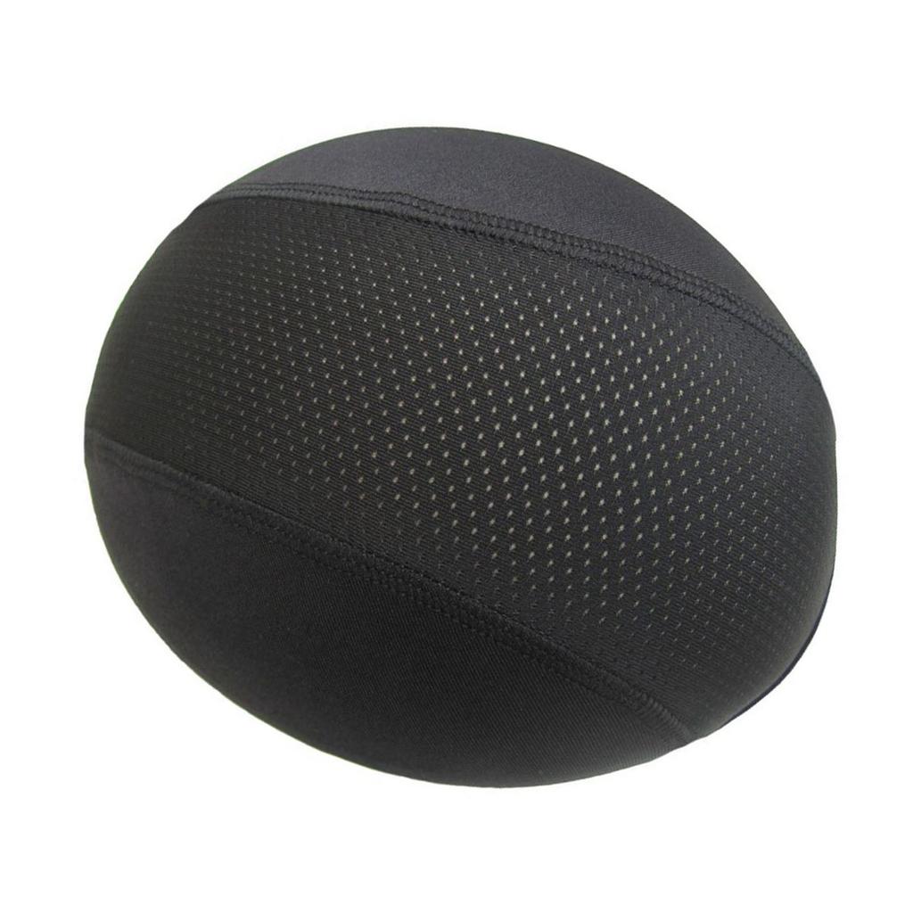 Helmet Lined Cap Breathable Sweat Absorbing Stretchy Unisex Motorcycle Helmet Liner for Cycling Running Black