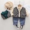 Стильный осенний костюм для мальчиков: Набор из 3 предметов для детей 1 года