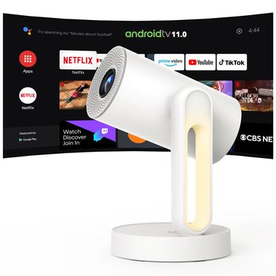 Проектор Netflix Keystone ETOE, оснащенный Android TV, совместимый с 1080p 300ANSI, вращающийся потолочный 5G, домашний проектор, пылезащитный, бесшумный, Starfish