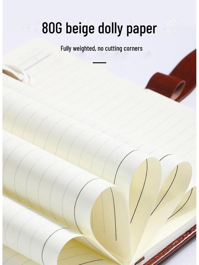 Блокнот формата А5 с кожаной обложкой премиум-класса и отрывными листами - толстый офисный блокнот формата В5