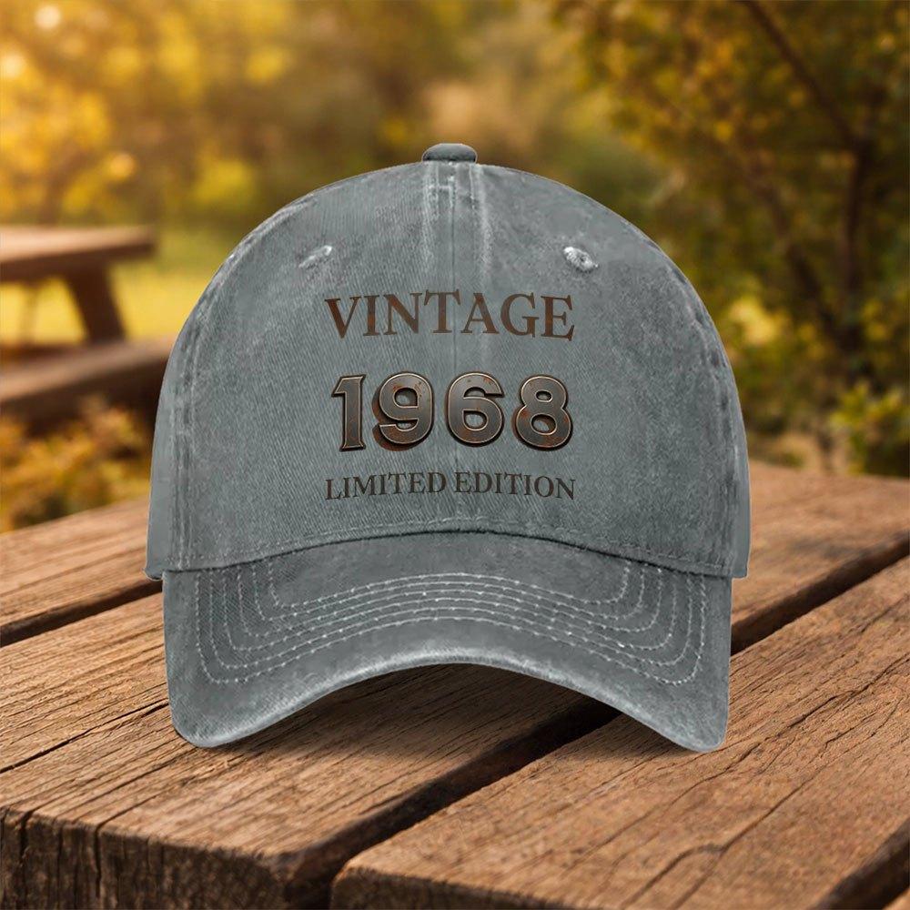 pc Vintage Limited Edition Printed Baseball Cap Unisex Fashion Duckbill Hat Suitable for Outdoor Sports Fitness Travel A