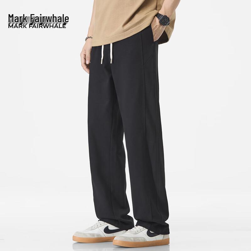 Mark Fairwhale Men's American Style Loose Fit Straight-Leg Casual Pants