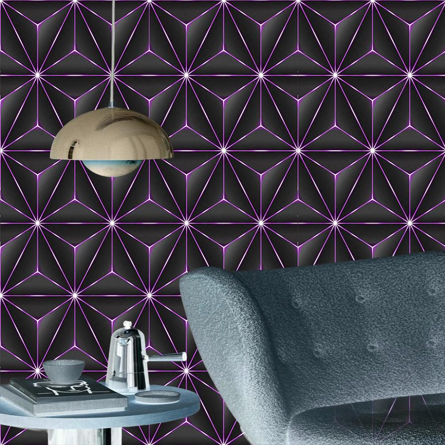 3D Geometry Pattern Peel and Stick Wallpaper Self Adhesive Contact Paper Removable Waterproof Wallpaper For Furniture Renovation