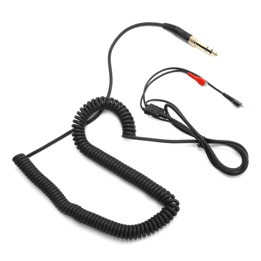 Headphone Coiled Audio Cable with Adapter for HD25 HD560 HD540 HD430 HD250