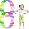 Съемный пластиковый гимнастический обруч - прочный, портативный, многоцелевой фитнес-инвентарь для игр на открытом воздухе и танцев